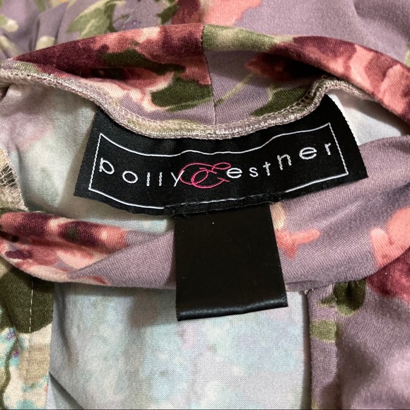 Polly & Esther light purple floral sleeveless top - Picture 4 of 4